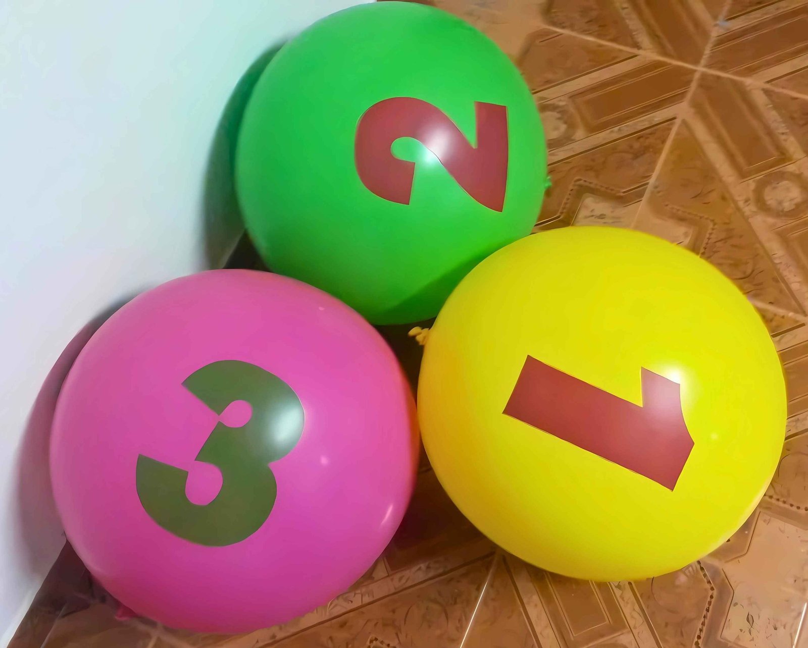 Globos impresos a una tinta